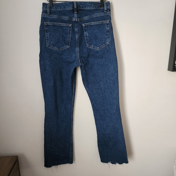 Reformation | Donna High Waist Raw Hem Bootcut Jeans in Amani - Size 28 - Picture 7 of 11